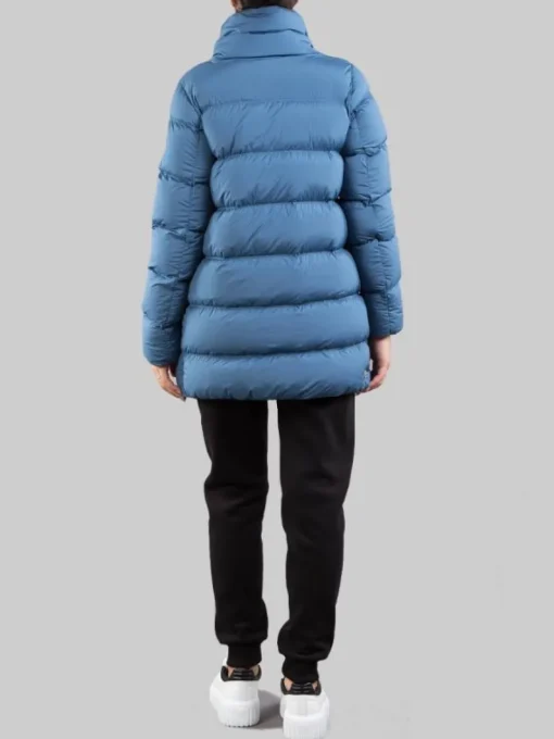 Outlet COLMAR ORIGINALS PIUMINO IN TESSUTO ELASTICIZZATO CON COLLO ALTO Azzurro