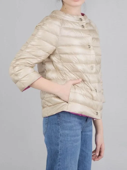Sale HERNO PIUMINO CORTO MODELLO CAPPA REVERSIBILE Beige