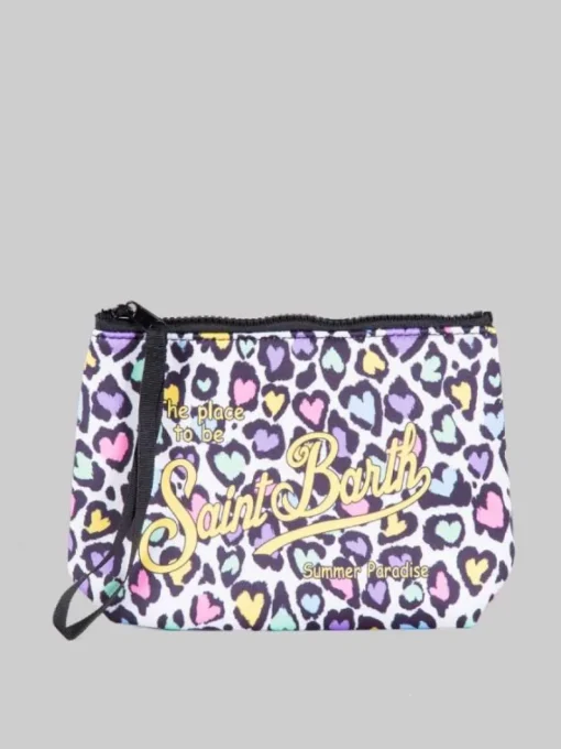 Discount MC2 SAINT BARTH POCHETTE ALINE IN SCUBA A CUORI MULTICOLORE Fantasia