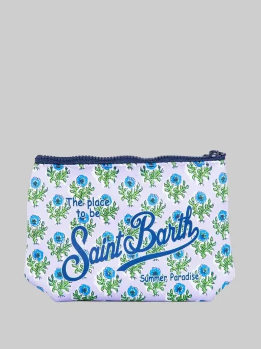 Online MC2 SAINT BARTH POCHETTE IN SCUBA A FANTASIA FLOREALE SU FONDO LILLA Viola