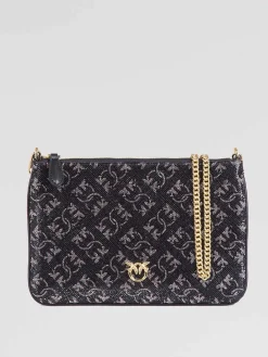 Discount PINKO Pochette monogram strass
