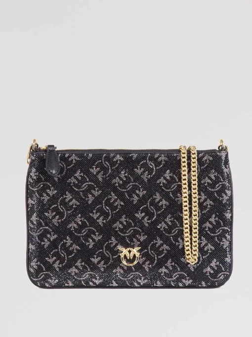 Discount PINKO Pochette monogram strass