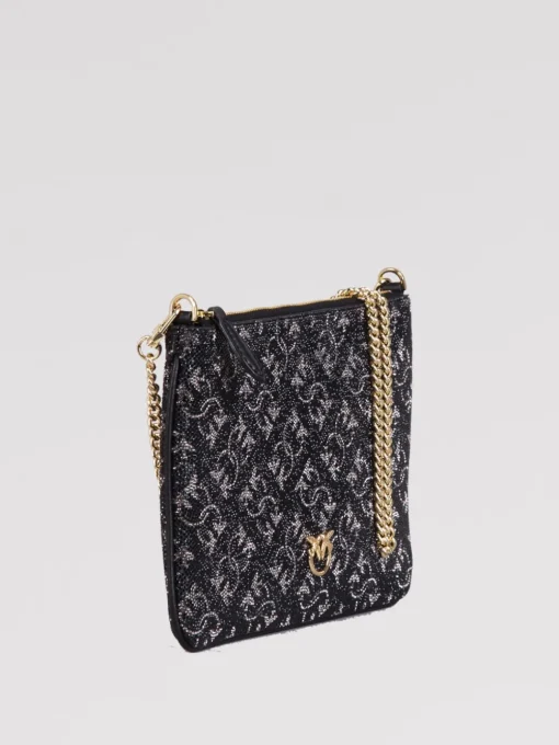 Discount PINKO Pochette monogram strass