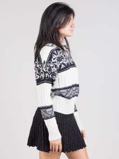 Clearance AKEP Pullover trecce e jaquard