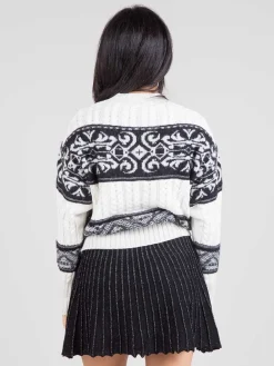 Clearance AKEP Pullover trecce e jaquard