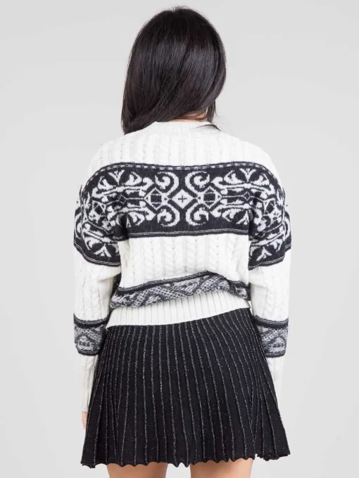 Clearance AKEP Pullover trecce e jaquard