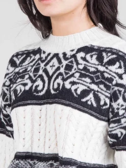 Clearance AKEP Pullover trecce e jaquard