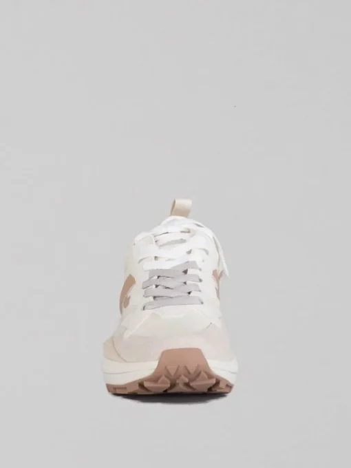 Best ASH RUNNERS IN PELLE E TELA Bianco