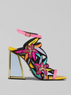 Fashion KAT MACONIE SANDALI CON RICAMI E APPLICAZIONI Multicolor