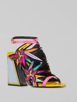 Fashion KAT MACONIE SANDALI CON RICAMI E APPLICAZIONI Multicolor