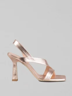 Clearance SERGIO CIMADAMORE SANDALI IN PELLE LAMINATA Oro