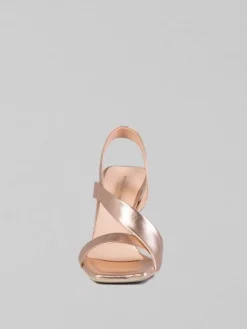 Clearance SERGIO CIMADAMORE SANDALI IN PELLE LAMINATA Oro