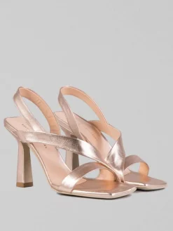 Clearance SERGIO CIMADAMORE SANDALI IN PELLE LAMINATA Oro