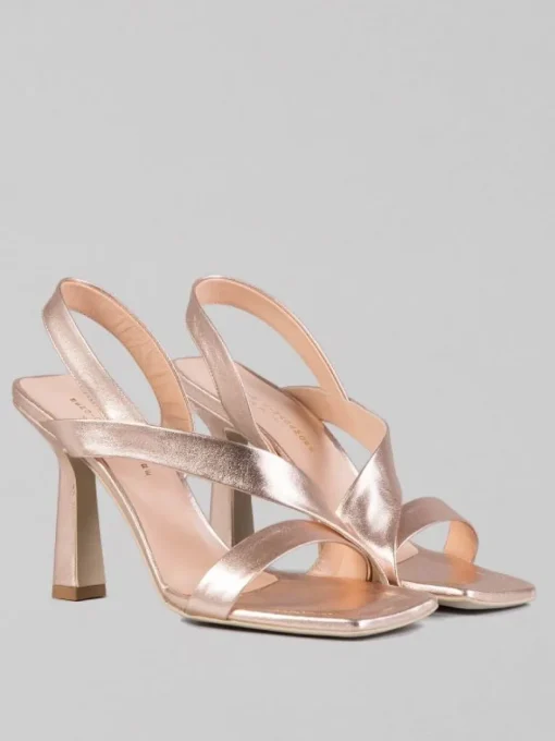 Clearance SERGIO CIMADAMORE SANDALI IN PELLE LAMINATA Oro