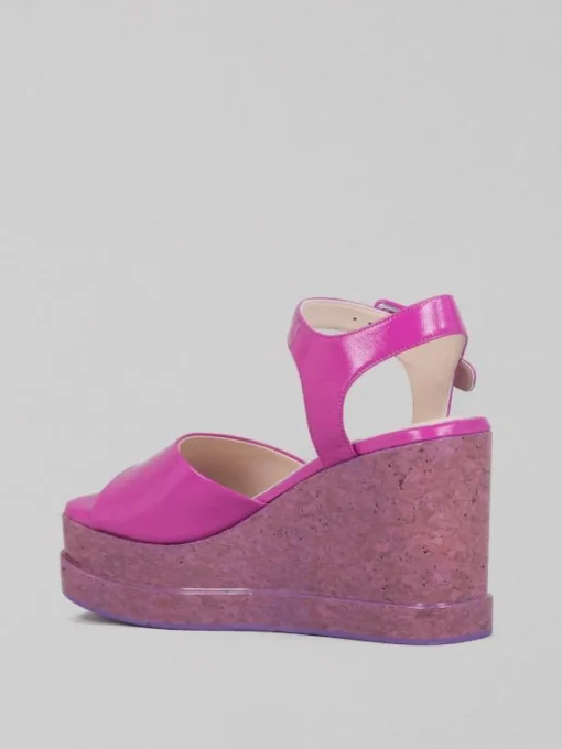 Fashion STRATEGIA SANDALI IN PELLE LUCIDA CON ZEPPA