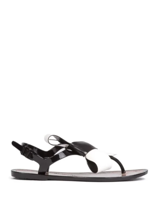 Clearance REDV SANDALI INFRADITO RED(V) CON FIOCCO E LATTE Nero