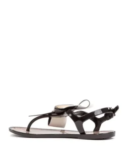 Clearance REDV SANDALI INFRADITO RED(V) CON FIOCCO E LATTE Nero