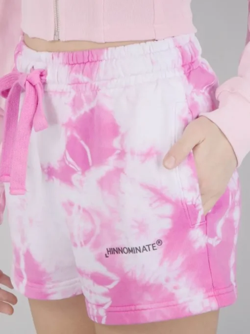 Outlet HINNOMINATE SHORTS IN FELPA A FANTASIA Rosa
