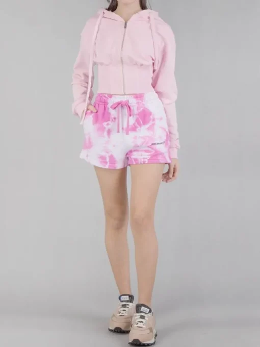 Outlet HINNOMINATE SHORTS IN FELPA A FANTASIA Rosa