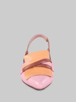 New LORENA PAGGI Slingback in pelle multicolore
