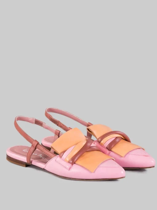 New LORENA PAGGI Slingback in pelle multicolore