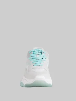 Best ASH SNEAKER ADDICT IN PELLE E TELA TECNICA BIANCHE E CELESTE ACQUA Bianco