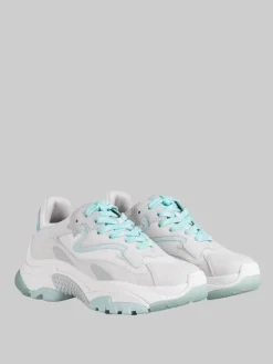 Best ASH SNEAKER ADDICT IN PELLE E TELA TECNICA BIANCHE E CELESTE ACQUA Bianco