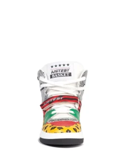 Hot ANIYE BY SNEAKER ALTE BASKET IN PELLE CON DETTAGLI ANIMALIER Multicolor
