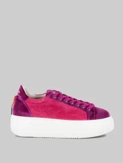 Clearance BARRACUDA SNEAKER BOLLA IN CAMOSCIO E TESSUTO VIOLA E ROSA SHOCKING Fuxia