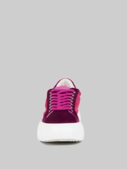 Clearance BARRACUDA SNEAKER BOLLA IN CAMOSCIO E TESSUTO VIOLA E ROSA SHOCKING Fuxia