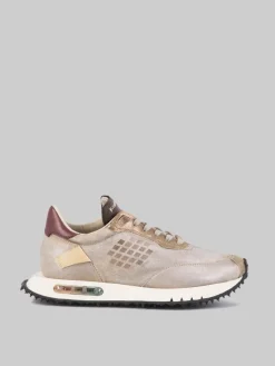 Discount BE POSITIVE SNEAKER IN PELLE METALLIZZATA CON EFFETTO SFUMATO REALIZZATA A MANO Bronzo