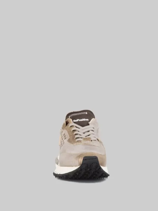 Discount BE POSITIVE SNEAKER IN PELLE METALLIZZATA CON EFFETTO SFUMATO REALIZZATA A MANO Bronzo