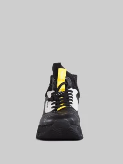 Outlet BARRACUDA SNEAKER NIKHO NERE IN TESSUTO ELASTICIZZATO E PELLE Nero