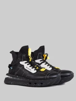 Outlet BARRACUDA SNEAKER NIKHO NERE IN TESSUTO ELASTICIZZATO E PELLE Nero
