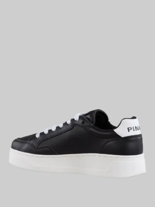 Outlet PINKO SNEAKERS BONDY IN PELLE NERE CON LOGO "LOVE BIRDS" Nero
