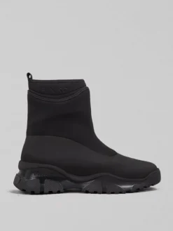 Discount PINKO STIVALETTI IN PELLE GOMMATA E NEOPRENE Nero