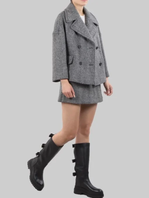 Outlet RED VALENTINO STIVALI LYE IN PELLE NERI CON FIOCCHI POSTERIORI Nero