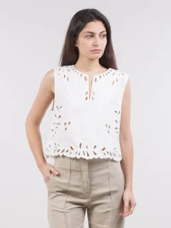 New SEVENTY Top ricamato