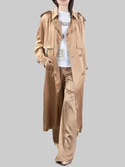 Clearance HERNO TRENCH IN MORBIDO TESSUTO RASATO CON CINTURA IN VITA Beige