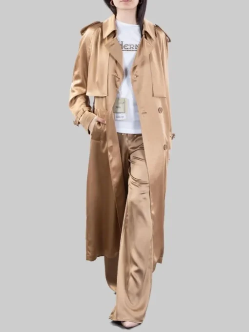 Clearance HERNO TRENCH IN MORBIDO TESSUTO RASATO CON CINTURA IN VITA Beige