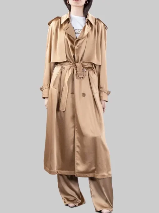 Clearance HERNO TRENCH IN MORBIDO TESSUTO RASATO CON CINTURA IN VITA Beige