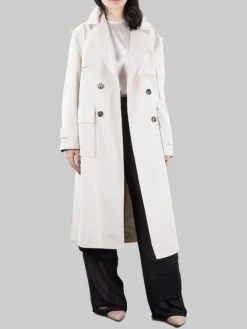 Best PINKO TRENCH TITANO IN COTONE TECNICO CON CINTURA Beige
