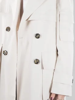 Best PINKO TRENCH TITANO IN COTONE TECNICO CON CINTURA Beige