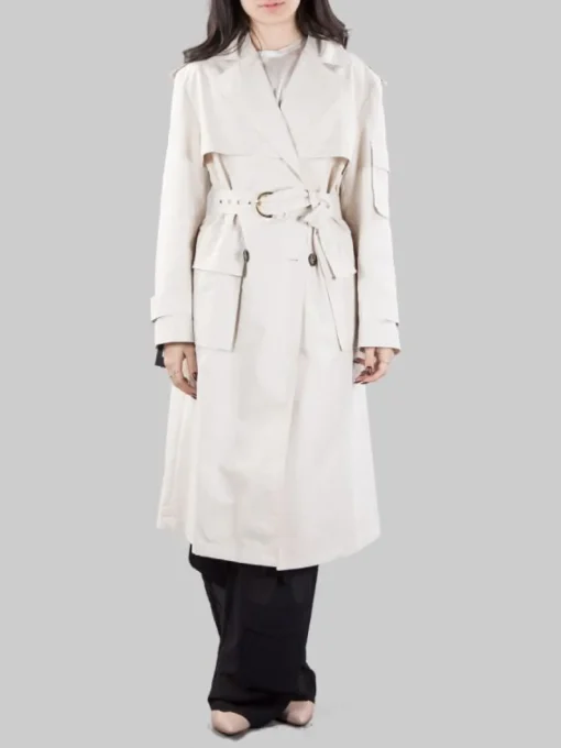Best PINKO TRENCH TITANO IN COTONE TECNICO CON CINTURA Beige