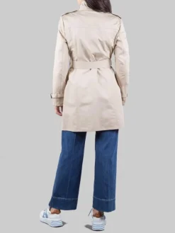 Clearance FAY TRENCH VIRGINIA IN COTONE CON CINTURA IN VITA Beige