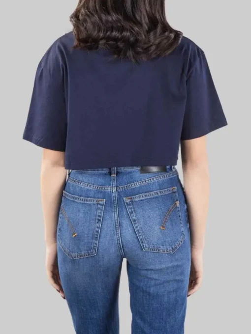 Hot DONDUP T-SHIRT CORTA CON PUNTI LUCE Blu